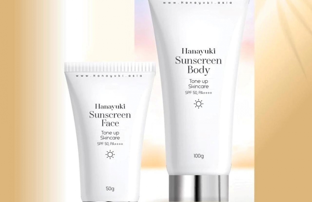 Lô sản phẩm Hanayuki Sunscreen Body (hộp 1 tuýp 100g) bị thu hồi
