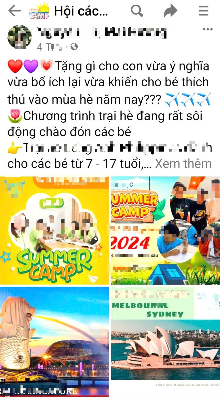 Thị trường trại hè đang bị “nhiễu loạn” bởi nhiều chương trình tổ chức tràn lan, thiếu kiểm soát.