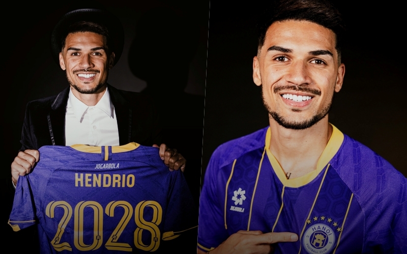 Hendrio gia nhập Hà Nội FC.