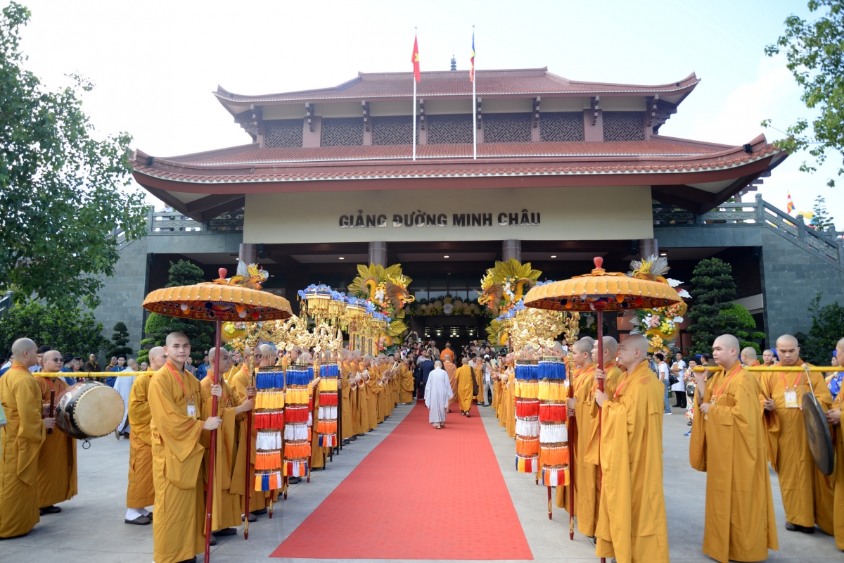 Chánh điện nơi diễn ra lễ khai mạc Vesak 2025 