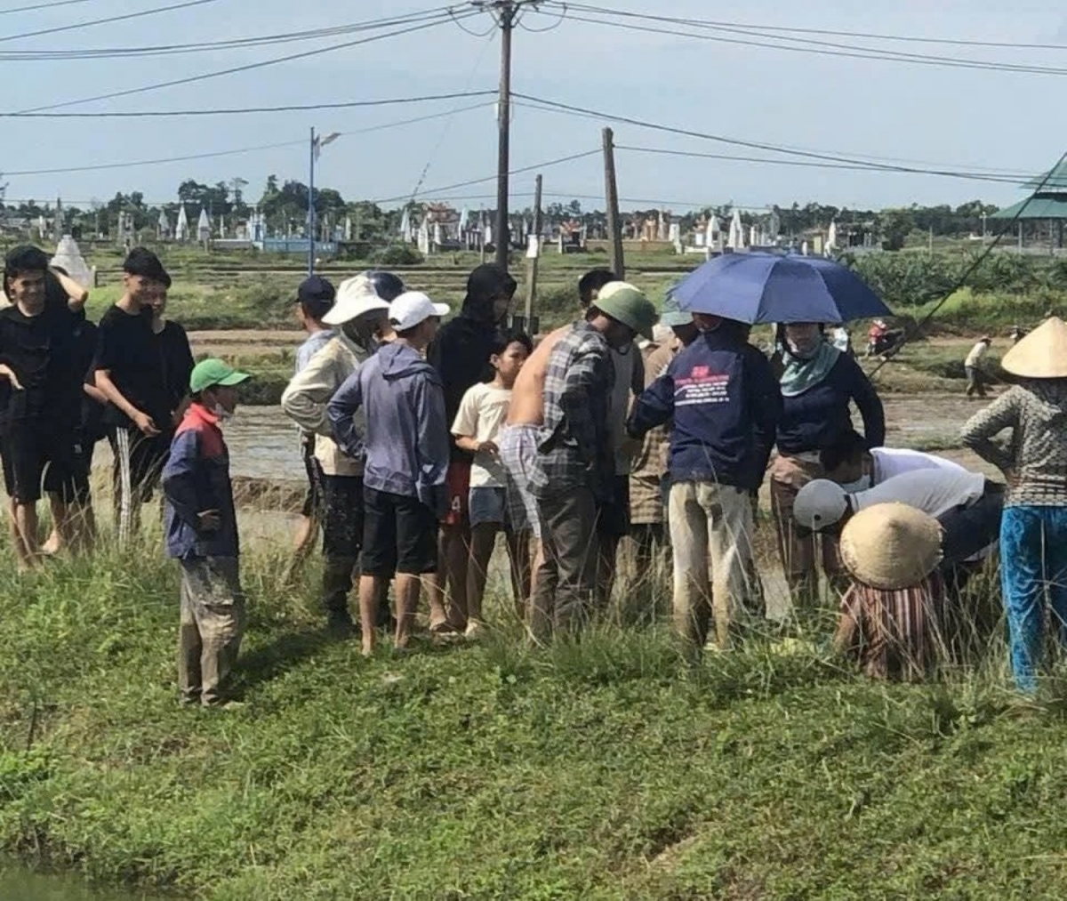 Hiện trường nơi nạn nhân bị đuối nước tử vong