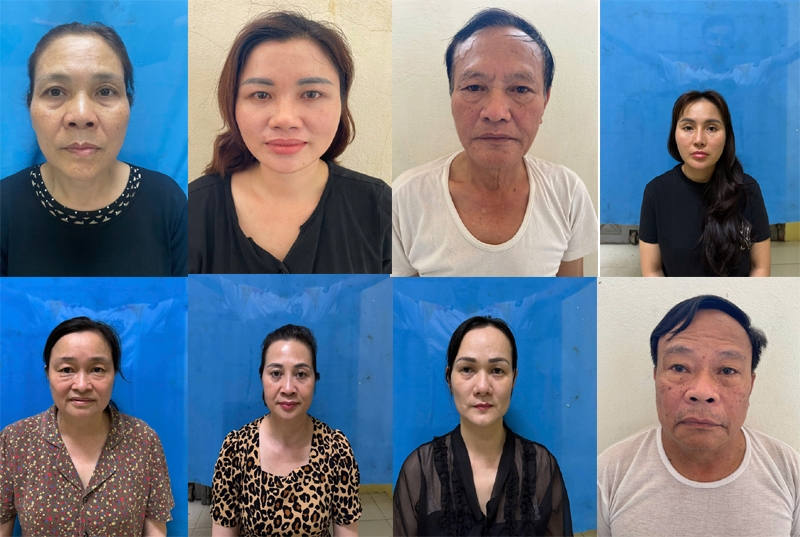 08 bị can bị khởi tố về tội “Mua bán trái phép hóa đơn”.
