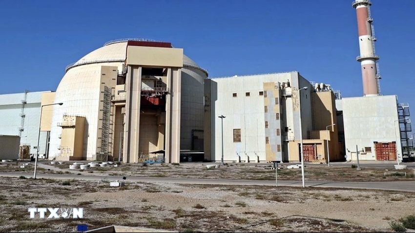 Quang cảnh nhà máy điện hạt nhân Bushehr ở thành phố cùng tên của Iran - Ảnh: AFP/TTXVN