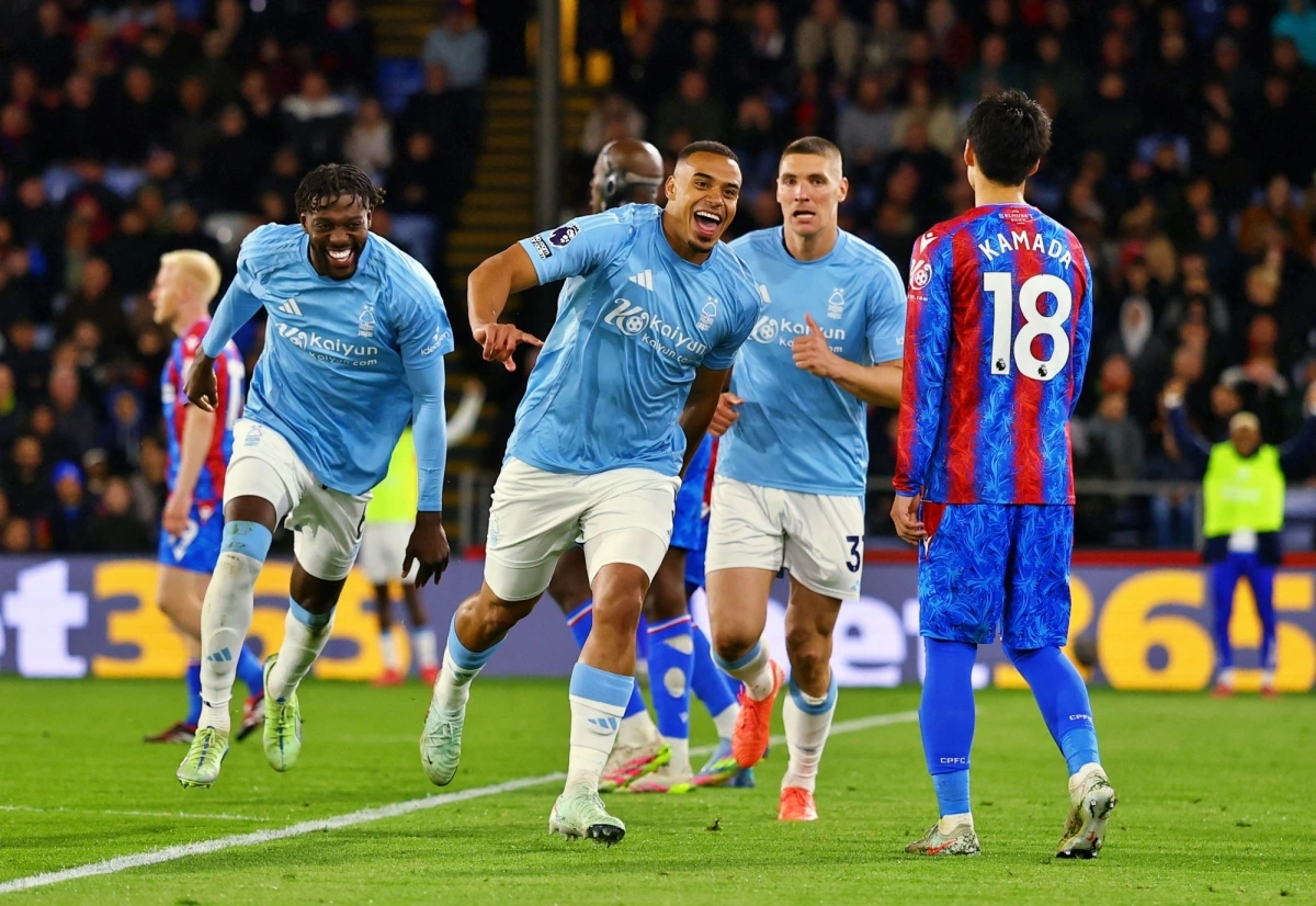 Murillo ghi bàn thắng duy nhất cho Nottingham. (Ảnh: Reuters)