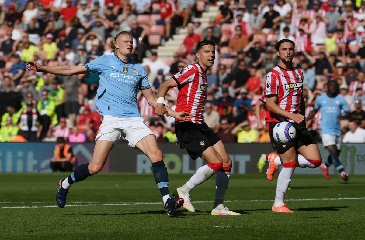 Man City bị Southampton cầm hòa (Ảnh: Reuters).