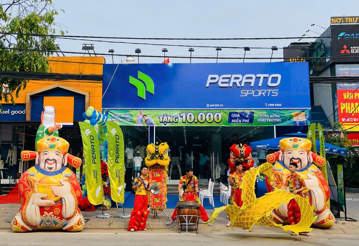 Thương hiệu thời trang thể thao Perato chính thức chào sân với việc ra mắt 11 cửa hàng tại khắp các tỉnh thành.