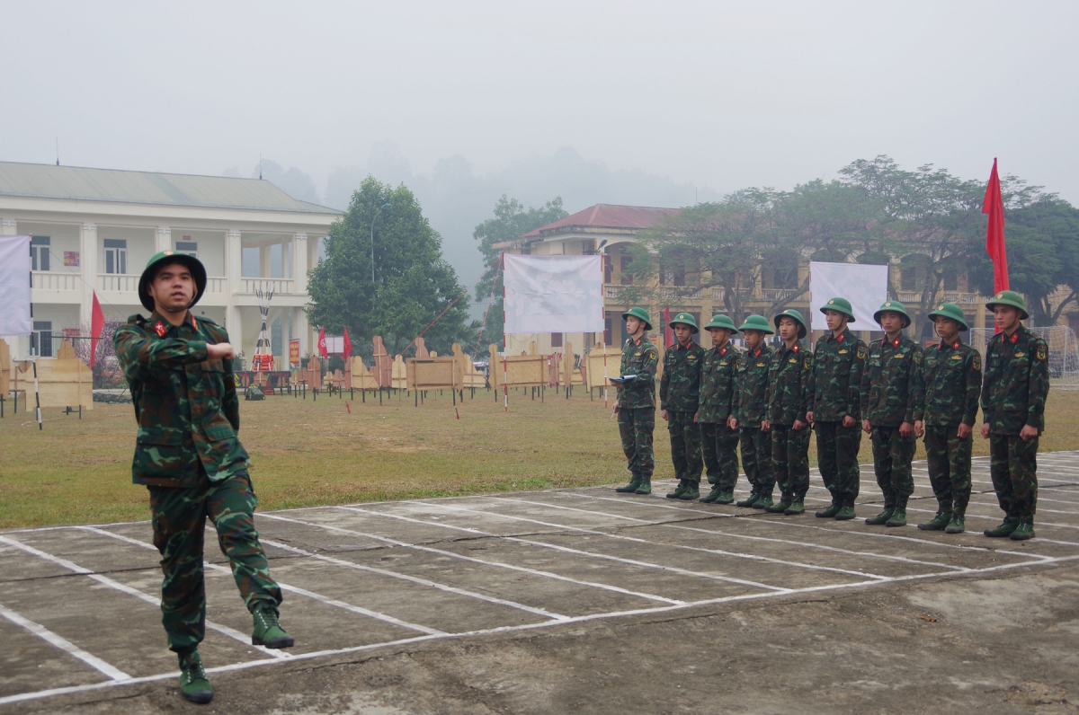 Một buổi luyện tập của chiến sĩ.