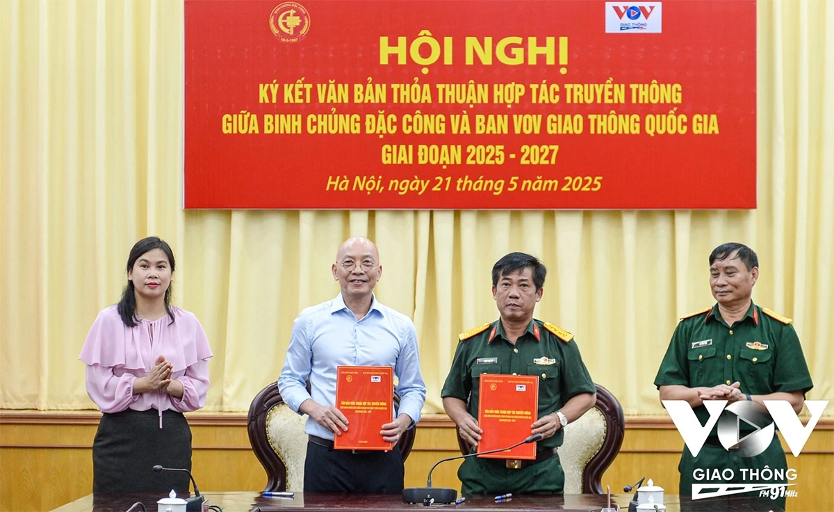 Ngày 21/5/2025, Ban VOV Giao thông Quốc gia (Đài Tiếng nói Việt Nam) và Binh chủng Đặc công đã ký kết thỏa thuận hợp tác truyền thông.