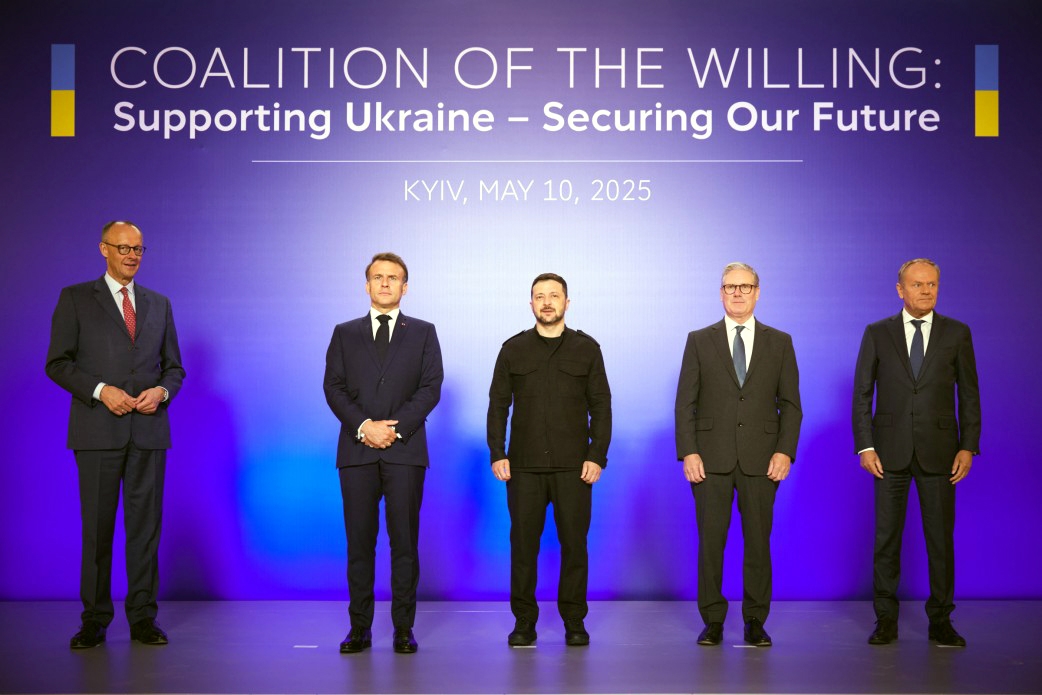 Các nhà lãnh đạo Anh, Pháp, Đức, Ba Lan và Ukraine tại Kiev ngày 10/5 - Ảnh: president.gov.ua