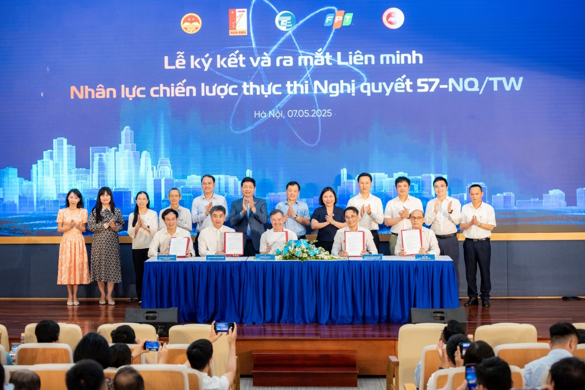 Lễ ký kết liên minh nhân lực Chiến lược thực thi Nghị quyết 57/NQ-TW