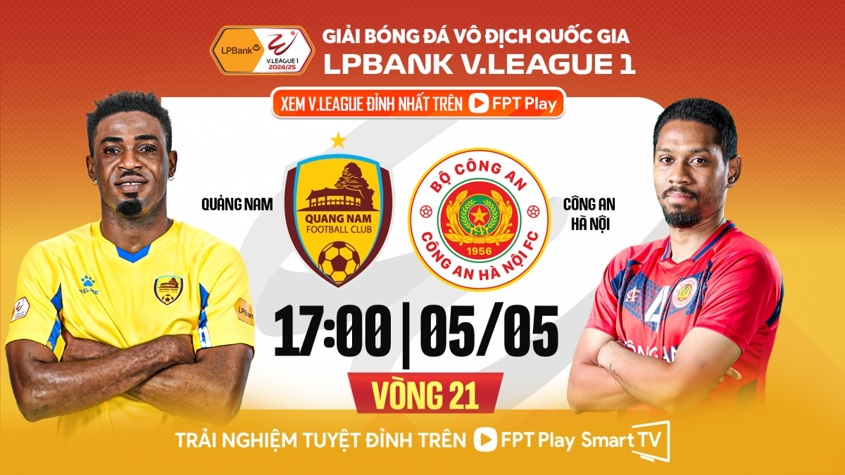 CLB CAHN có chuyến hành quân đến sân Tam Kỳ của Quảng Nam ở vòng 21 V-League 2024/2025.