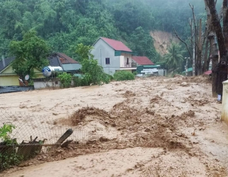 Lũ quét tại huyện Kỳ Sơn năm 2022.