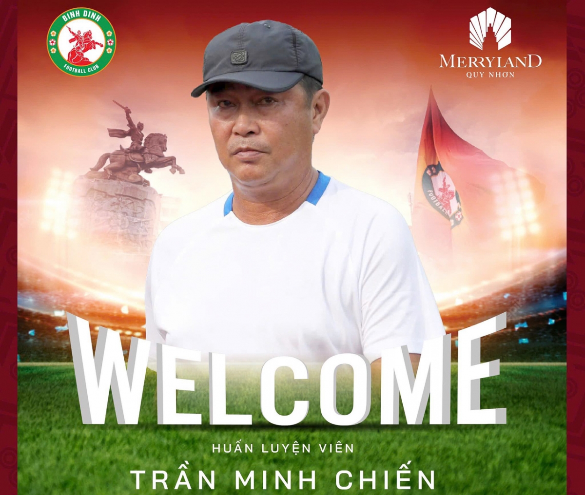 HLV Trần Minh Chiến ngồi "ghế nóng" trong giai đoạn cuối mùa (Ảnh: Bình Định FC)