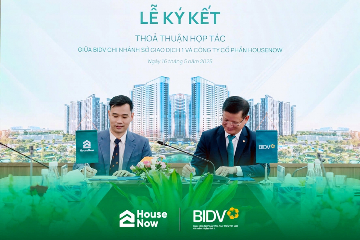 Đại diện BIDV và HouseNow ký kết hợp tác chiến lược, thúc đẩy giải pháp vay mua nhà tối ưu cho người trẻ