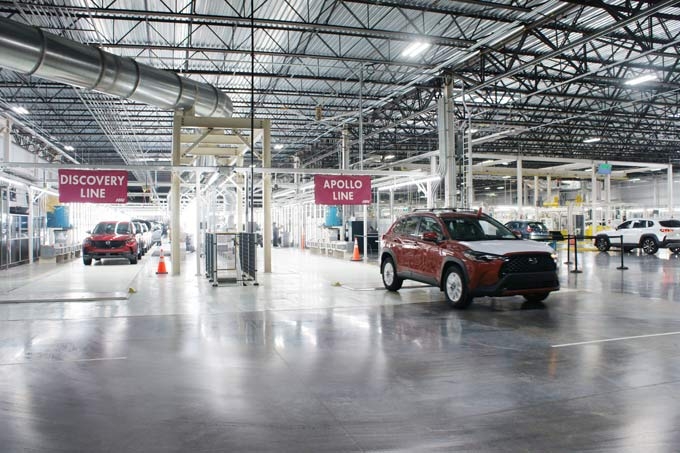 Một cơ sở sản xuất liên doanh giữa Mazda và Toyota tại Alabama, Mỹ. (Ảnh: Jiji)