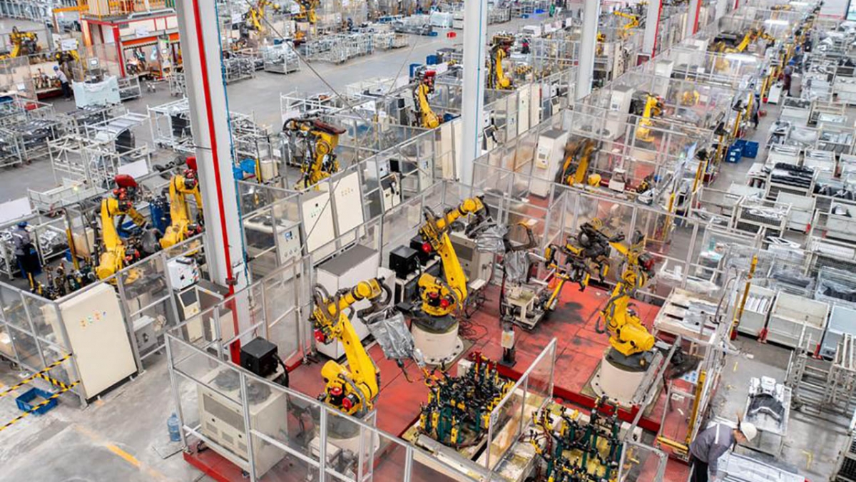 Một doanh nghiệp tư nhân sản xuất xe năng lượng mới ở Chiết Giang, miền Đông Trung Quốc. Ảnh: Tân Hoa xã