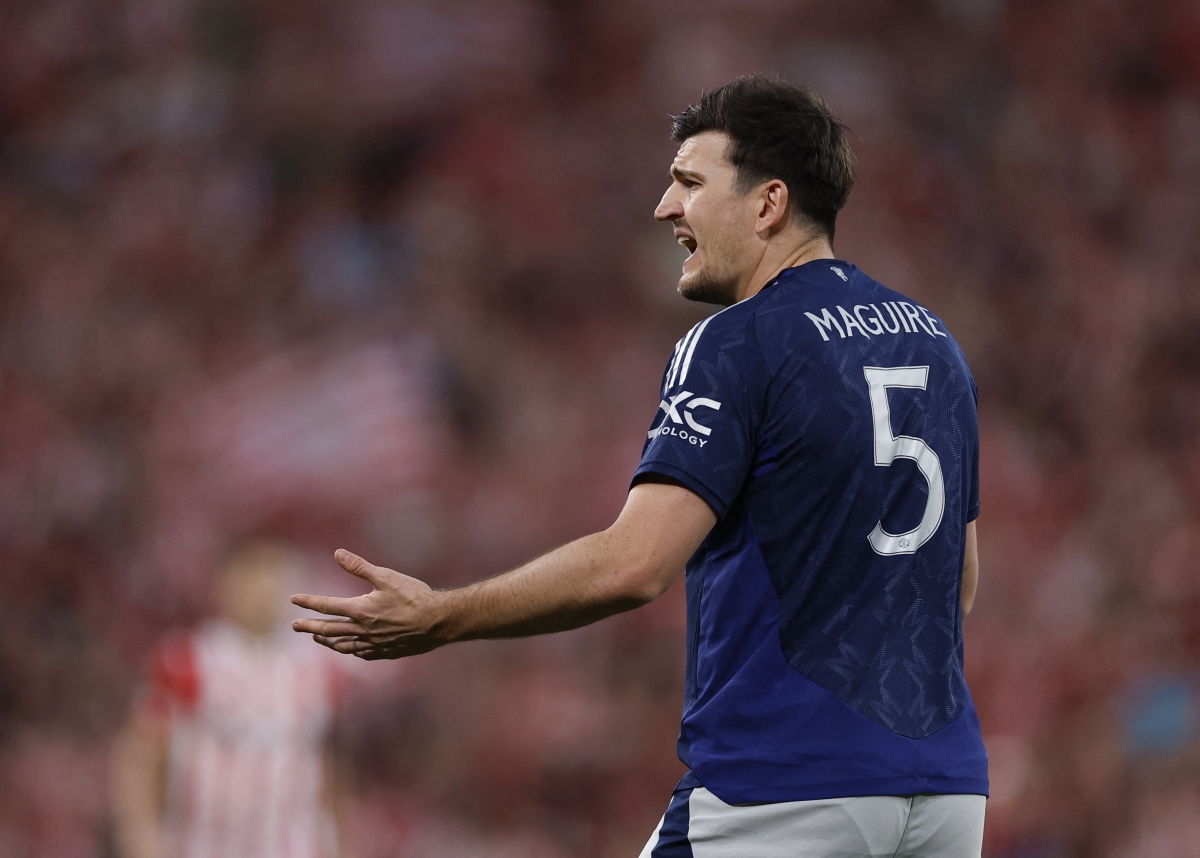 Harry Maguire được HLV Ruben Amorim khen ngợi (Ảnh: Reuters).