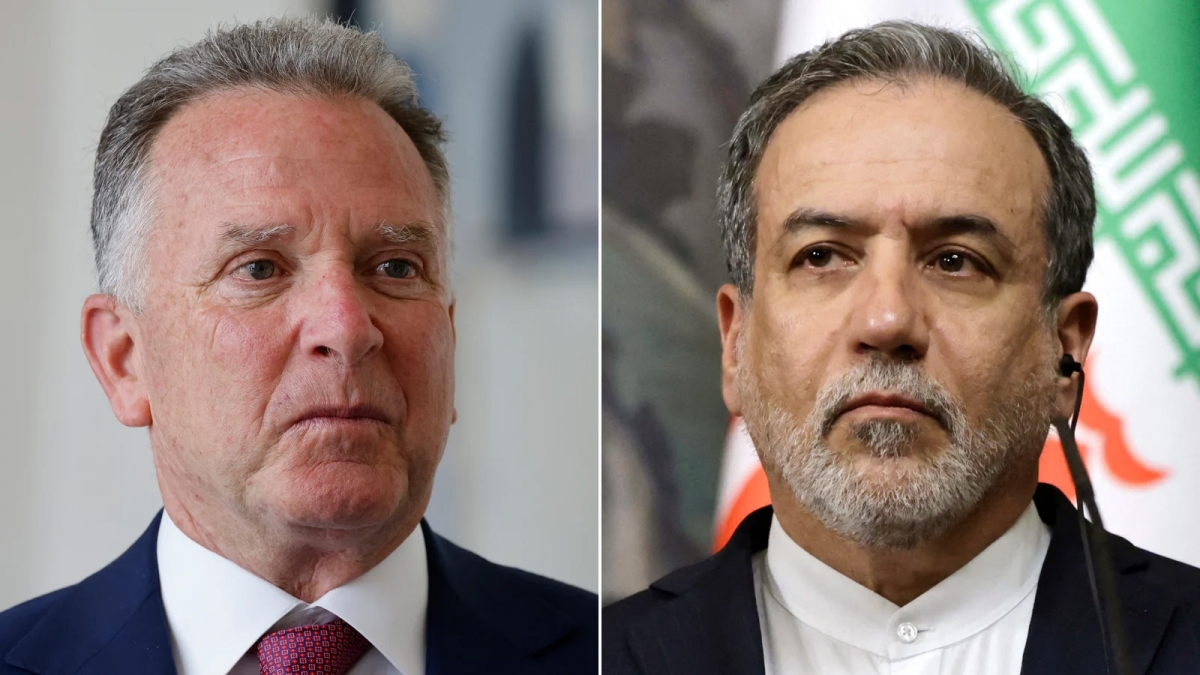 Đặc phái viên Mỹ về Trung Đông Steve Witkoff và Ngoại trưởng IranAbbas Araghchi. Ảnh: Getty