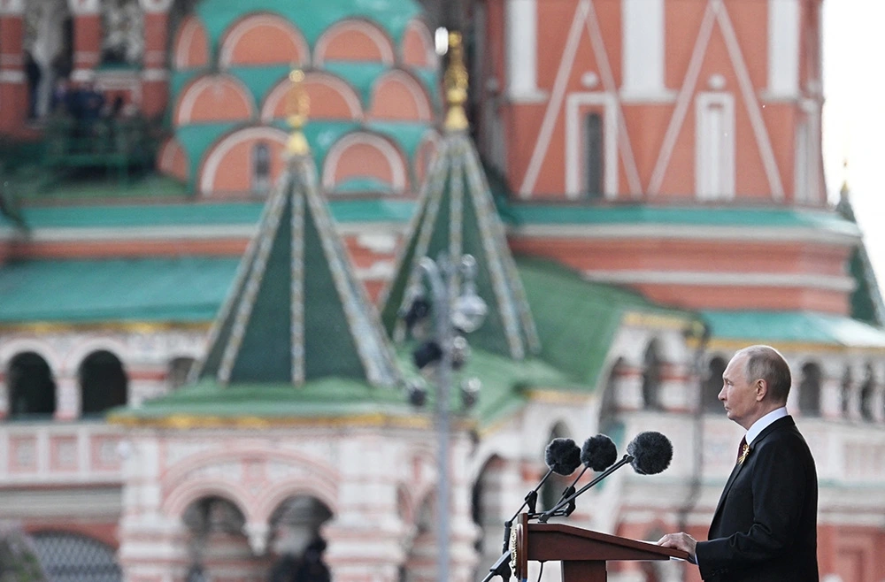 Tổng thống Nga Vladimir Putin đọc diễn văn nhân dịp Lễ Kỷ niệm 80 năm chiến thắng cuộc chiến tranh Vệ quốc vĩ đại.
