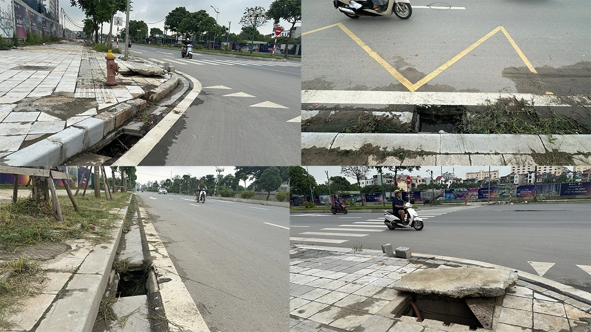 Nhiều hố có dấu hiệu bị hư hỏng.