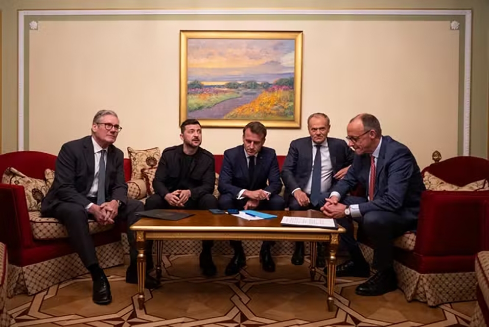 Ngày 10/5, Ukraine và các đồng minh Anh, Pháp, Đức và Ba Lan đã đề xuất với Nga một lệnh ngừng bắn kéo dài 30 ngày. Ảnh: Le Monde