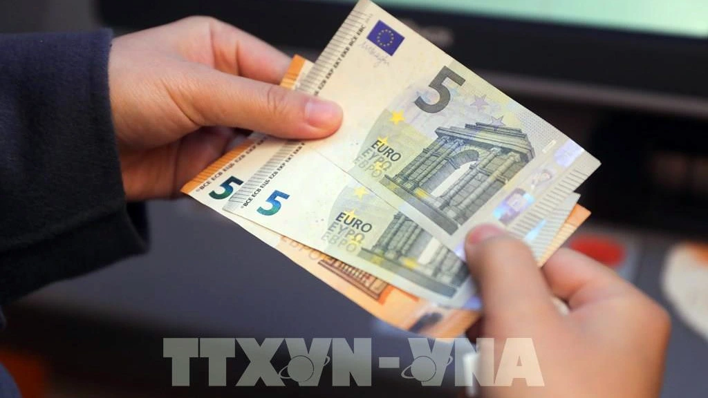 Đồng Euro tại Brussels, Bỉ - Ảnh: THX/TTXVN
