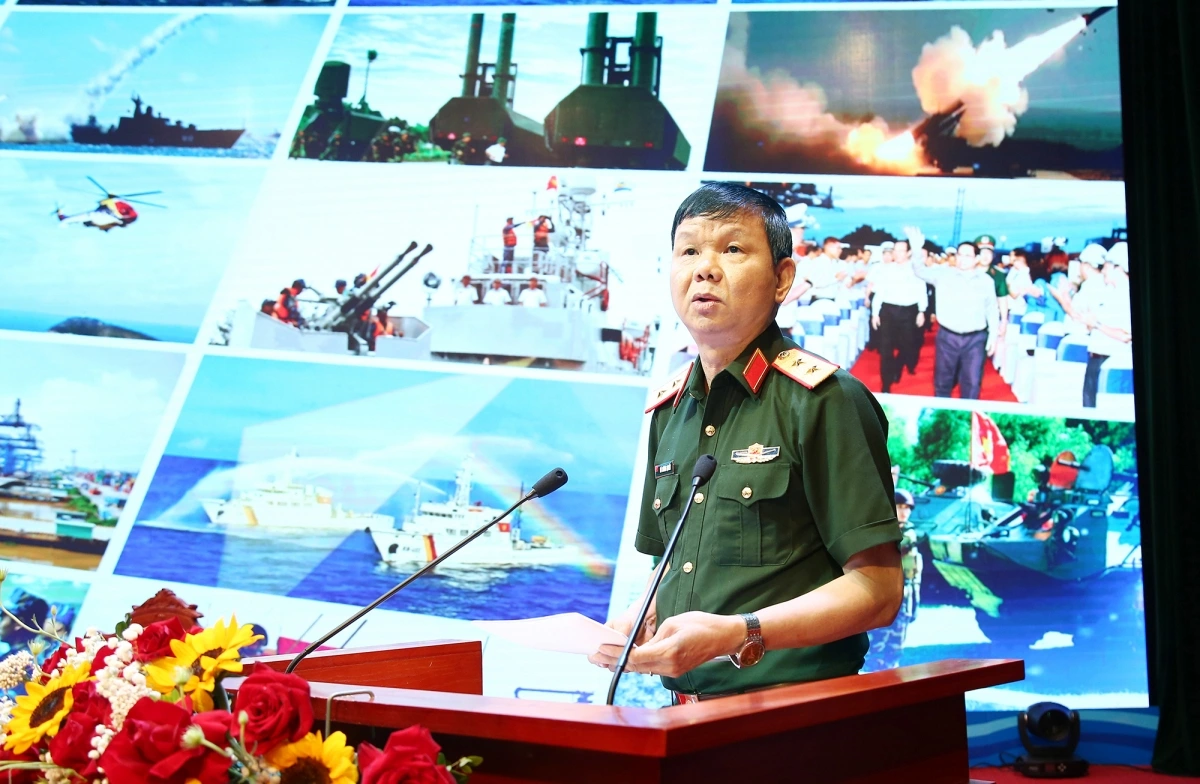 Trung tướng Vũ Cương Quyết, Viện trưởng Viện Chiến lược và Lịch sử quốc phòng Việt Nam.