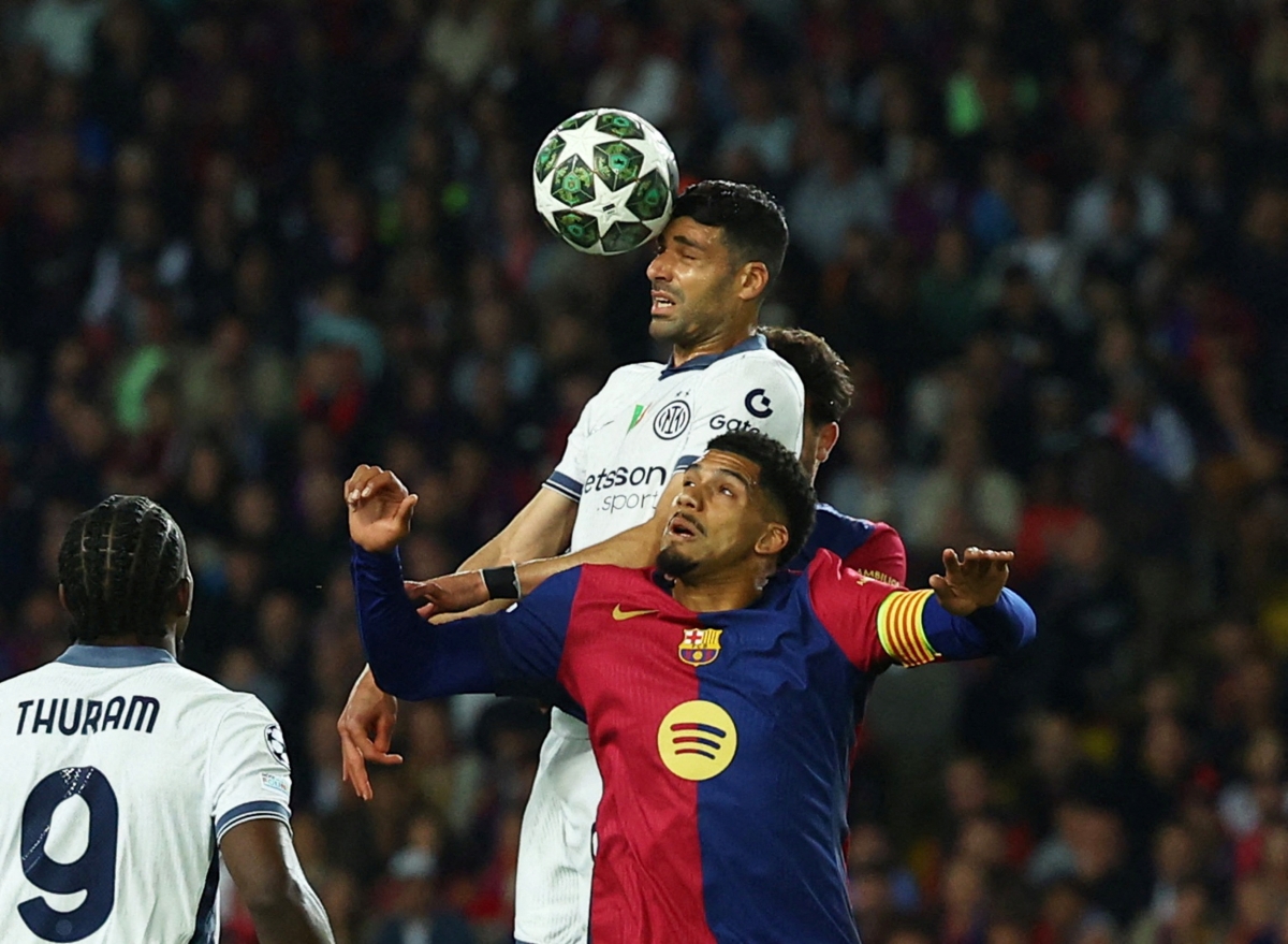 Barca với Inter Milan tạo ra trận cầu hấp dẫn ở lượt đi (Ảnh: Reuters).