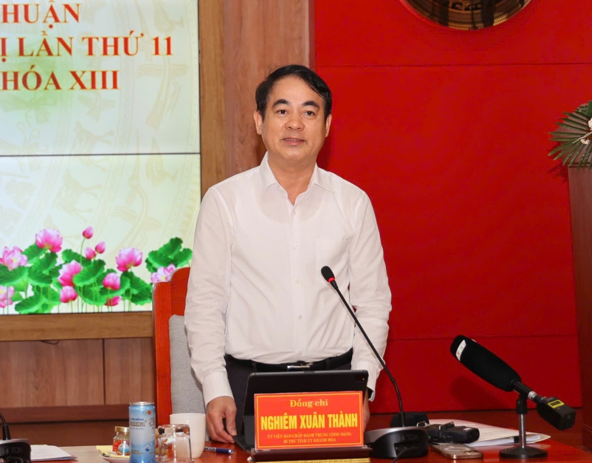Ông Nghiêm Xuân Thành, Bí thư Tỉnh ủy Khánh Hòa