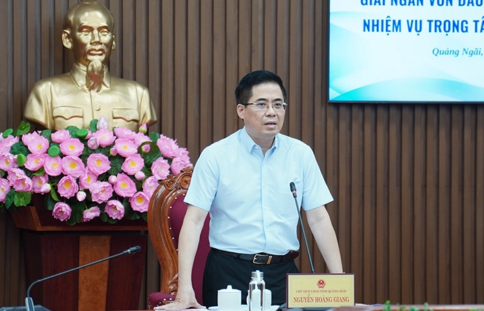 Ông Nguyễn Hoàng Giang, Chủ tịch UBND tỉnh Quảng Ngãi