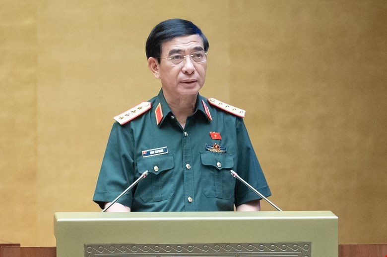 Bộ trưởng Bộ Quốc phòng Phan Văn Giang (Ảnh: Media Quốc hội)