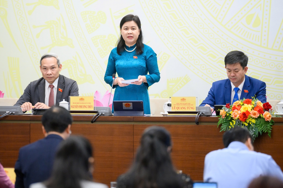 Phó Chủ nhiệm Ủy ban Pháp luật và Tư pháp của Quốc hội Nguyễn Phương Thủy. (Ảnh: Media Quốc hội)