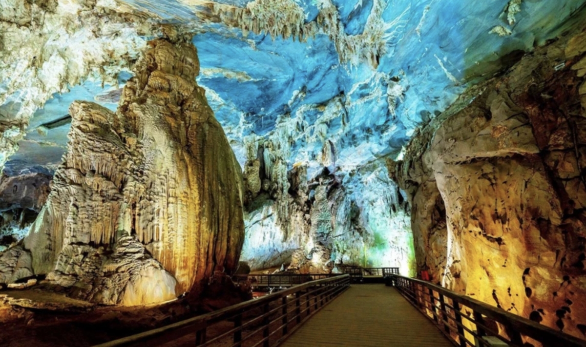 Inside Phong Nha cave, Quang Binh province