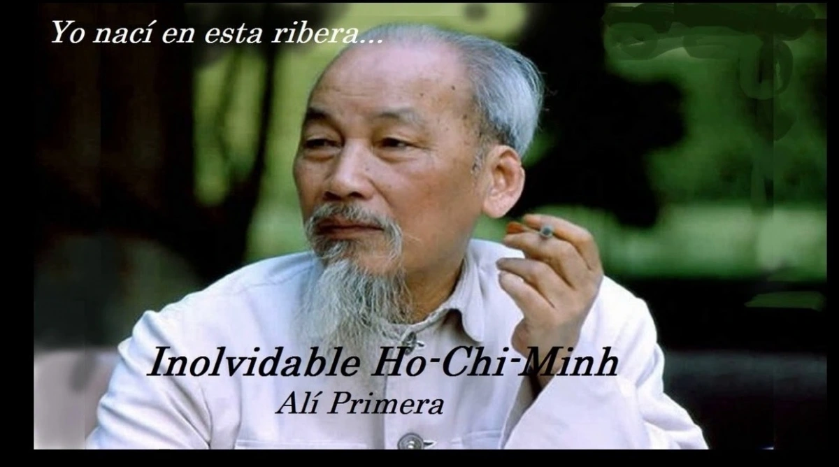 Poster các ca khúc về Hồ Chí Minh của cố nghệ sỹ Ali Primera