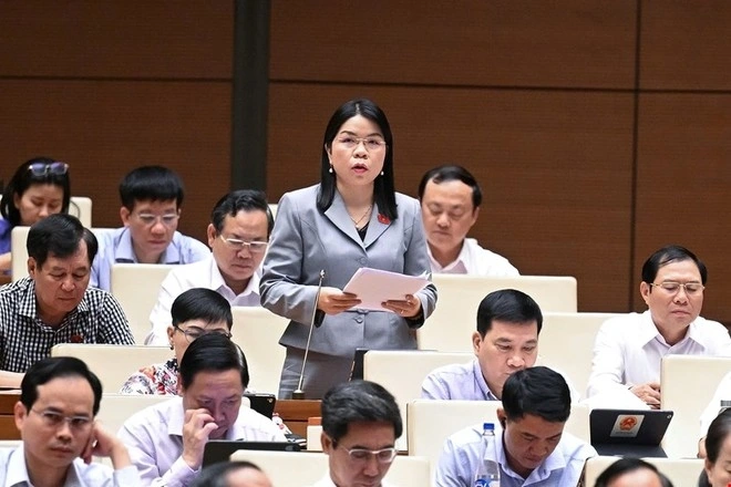 Đại biểu Nguyễn Thị Ngọc Xuân (đoàn Bình Dương)
