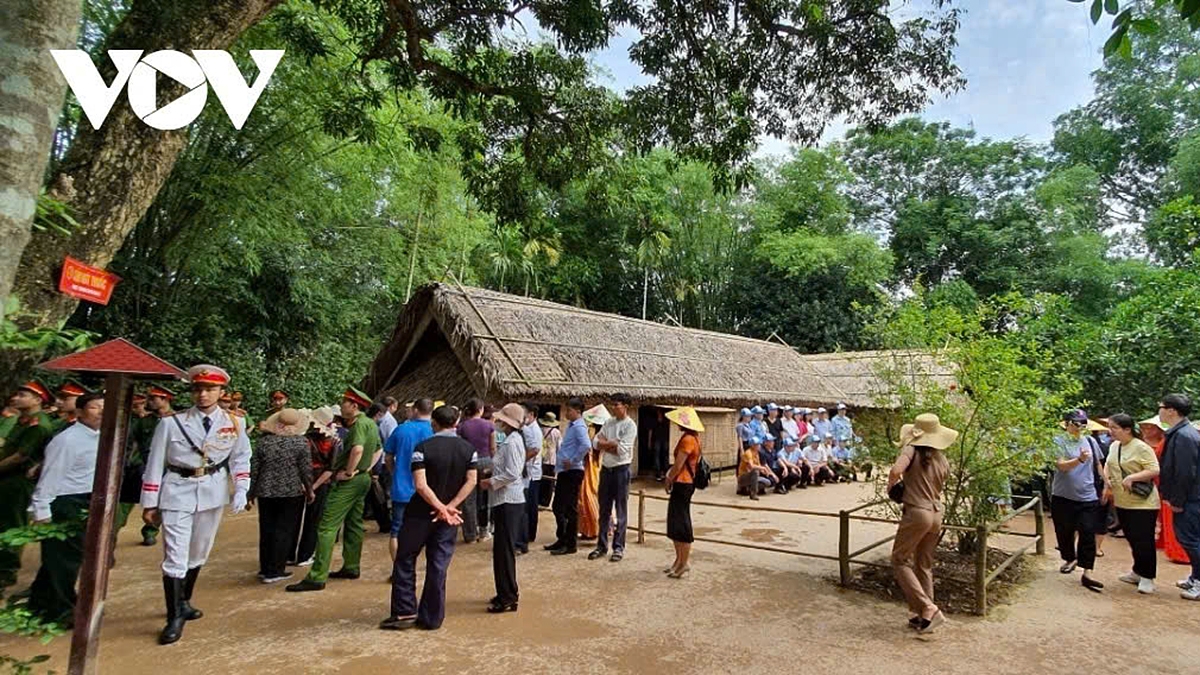 Quê Bác trở thành điểm đến thu hút đông đảo khách tham quan trong dịp nghỉ lễ 30/4-1/5