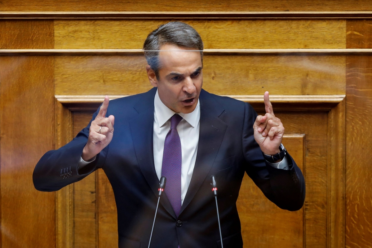 Thủ tướng Hy Lạp Mitsotakis. (Ảnh: Reuters)
