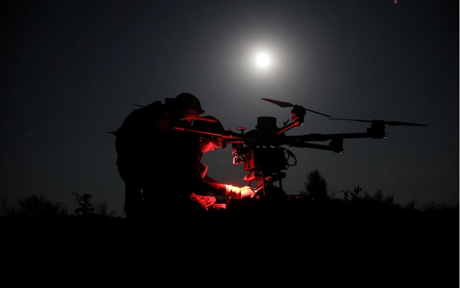 Máy bay không người lái chiến đấu hạng nặng của Ukraine. Ảnh: Reuters
