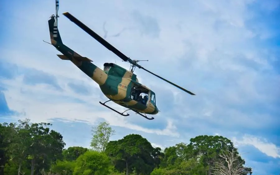 Rơi máy bay trực thăng Sri Lanka. Ảnh: Deccanchronicle