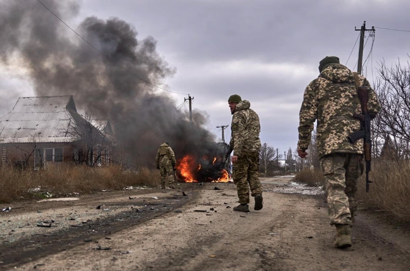 Quân đội Ukraine trên chiến trường. Ảnh: Reuters