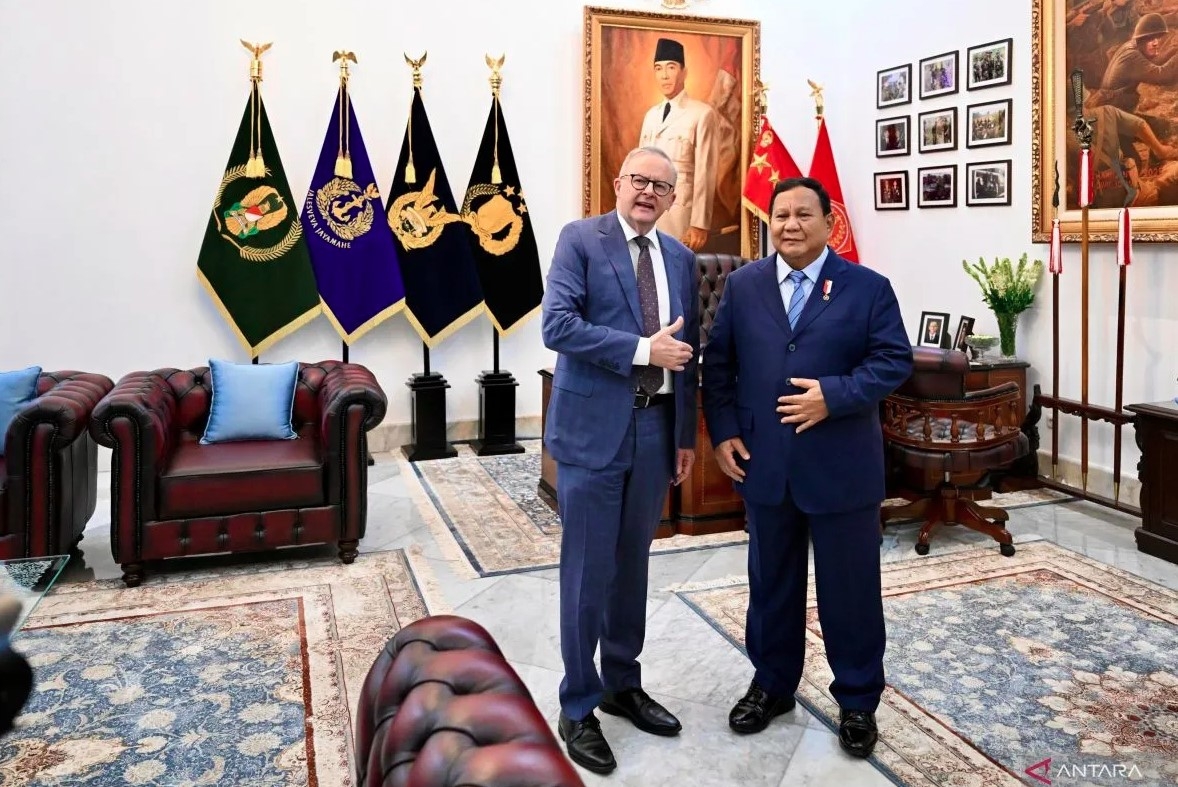 Tổng thống Indonesia Prabowo Subianto và Thủ tướng Australia Anthony Albanese gặp song phương tại Jakarta. Ông: Antara