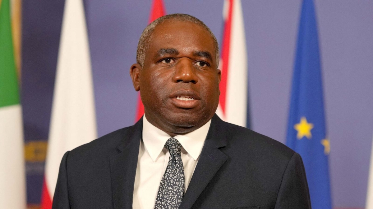 Bộ trưởng Ngoại giao Anh David Lammy cho biết nước này sẽ đình chỉ các cuộc đàm phán tự do thương mại với Israel. Ảnh: Sky News