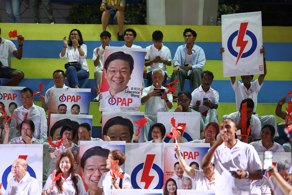 Đảng cầm quyền PAP giành chiến thắng áp đảo trong cuộc Tổng tuyển cử 2025 tại Singapore. Ảnh: Reuters
