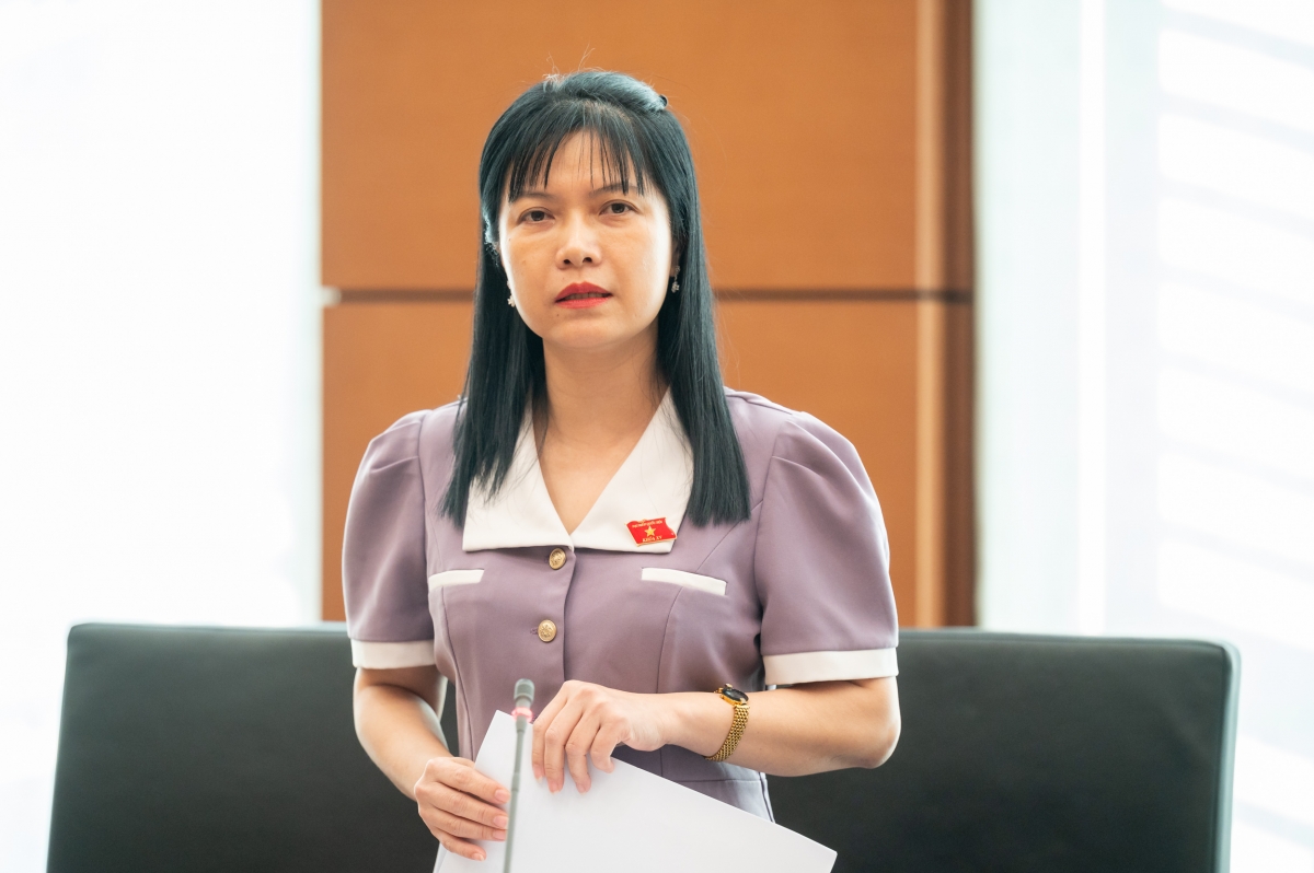 Đại biểu Tạ Thị Yên - Đoàn ĐBQH Điện Biên. (Ảnh: Media Quốc hội)