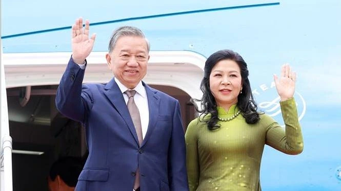 Tổng Bí thư Tô Lâm và Phu nhân