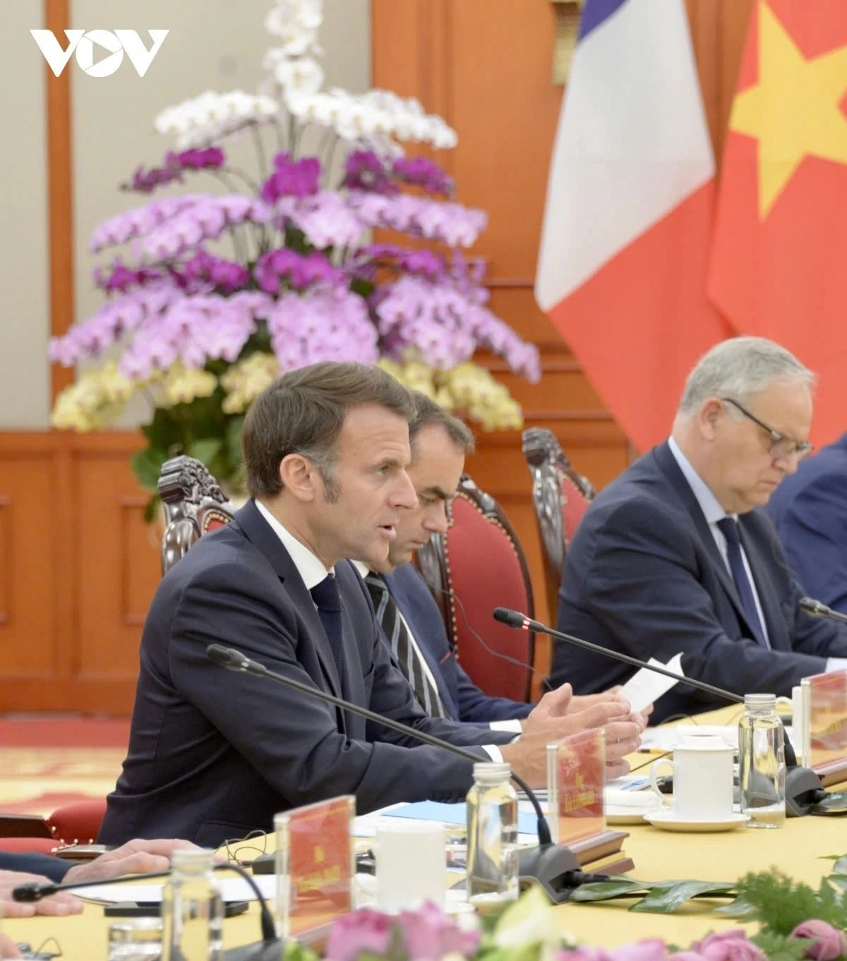 Tổng thống Pháp Emmanuel Macron tại cuộc hội kiến