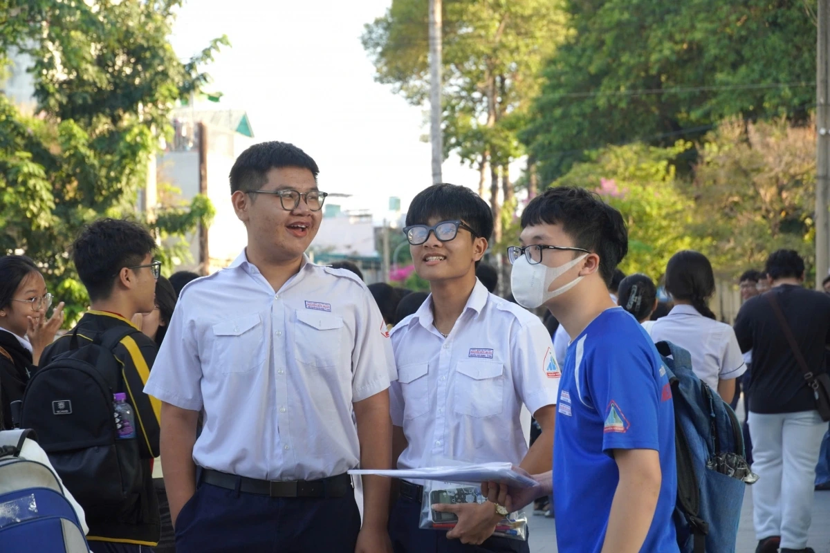 Thí sinh thi Đánh giá năng lực đợt 1 của Đại học Quốc gia TP.HCM ngày 30/3 vừa qua