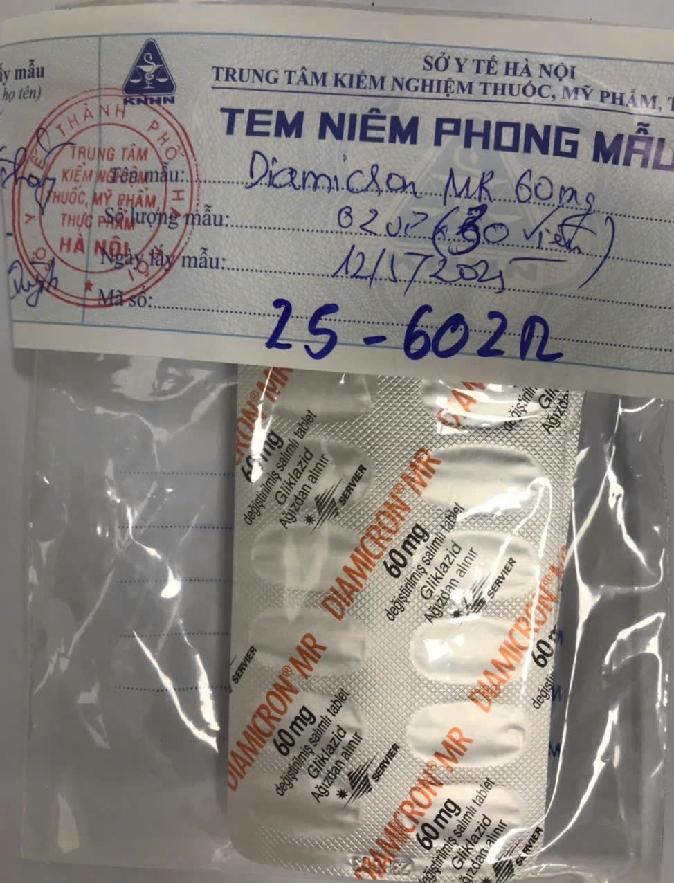 Thuốc DIAMICRON® MR 60mg (Gliklazid) - thuốc điều trị tiểu đường - không đạt tiêu chuẩn chất lượng