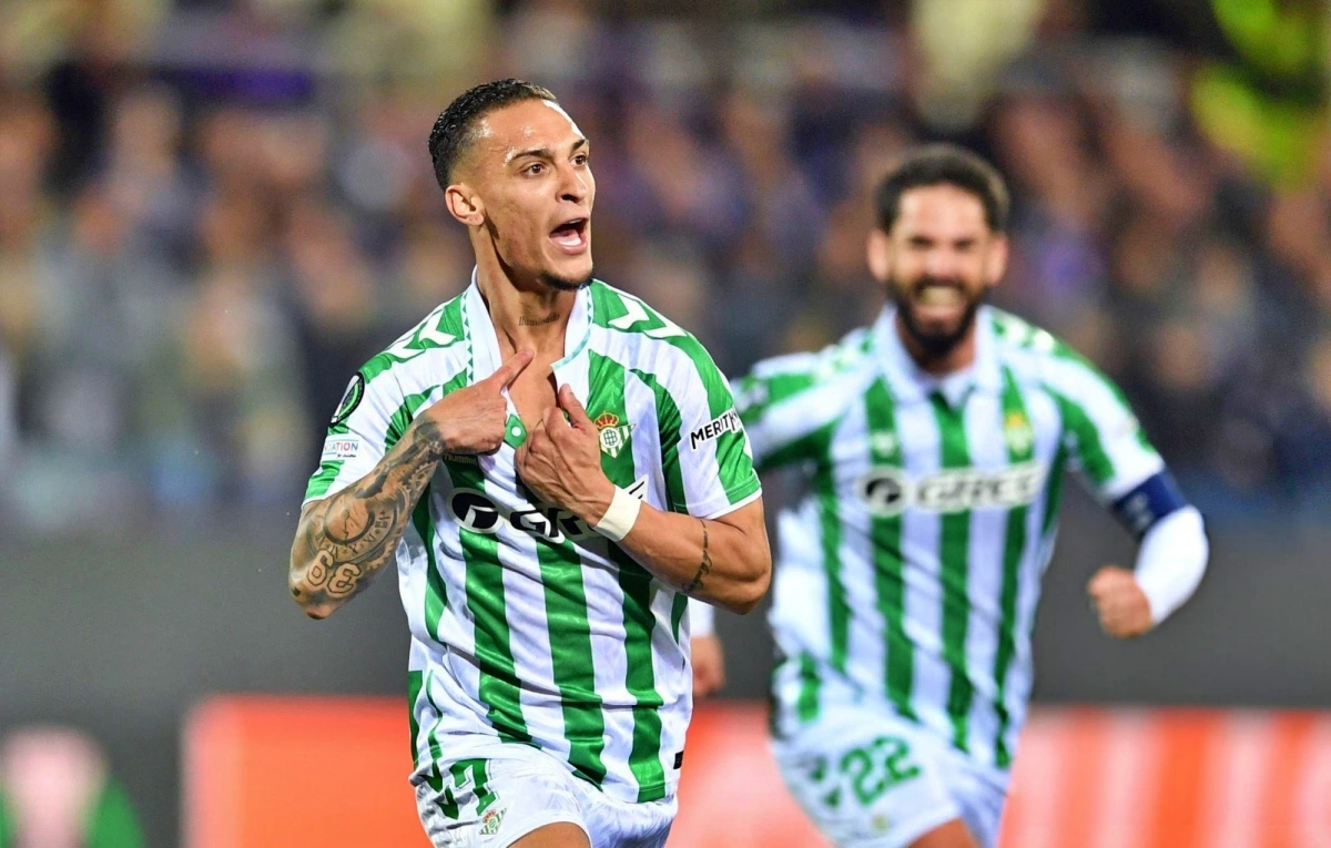 Antony đang có phong chói sáng trong màu áo Real Betis. (Ảnh: Getty)