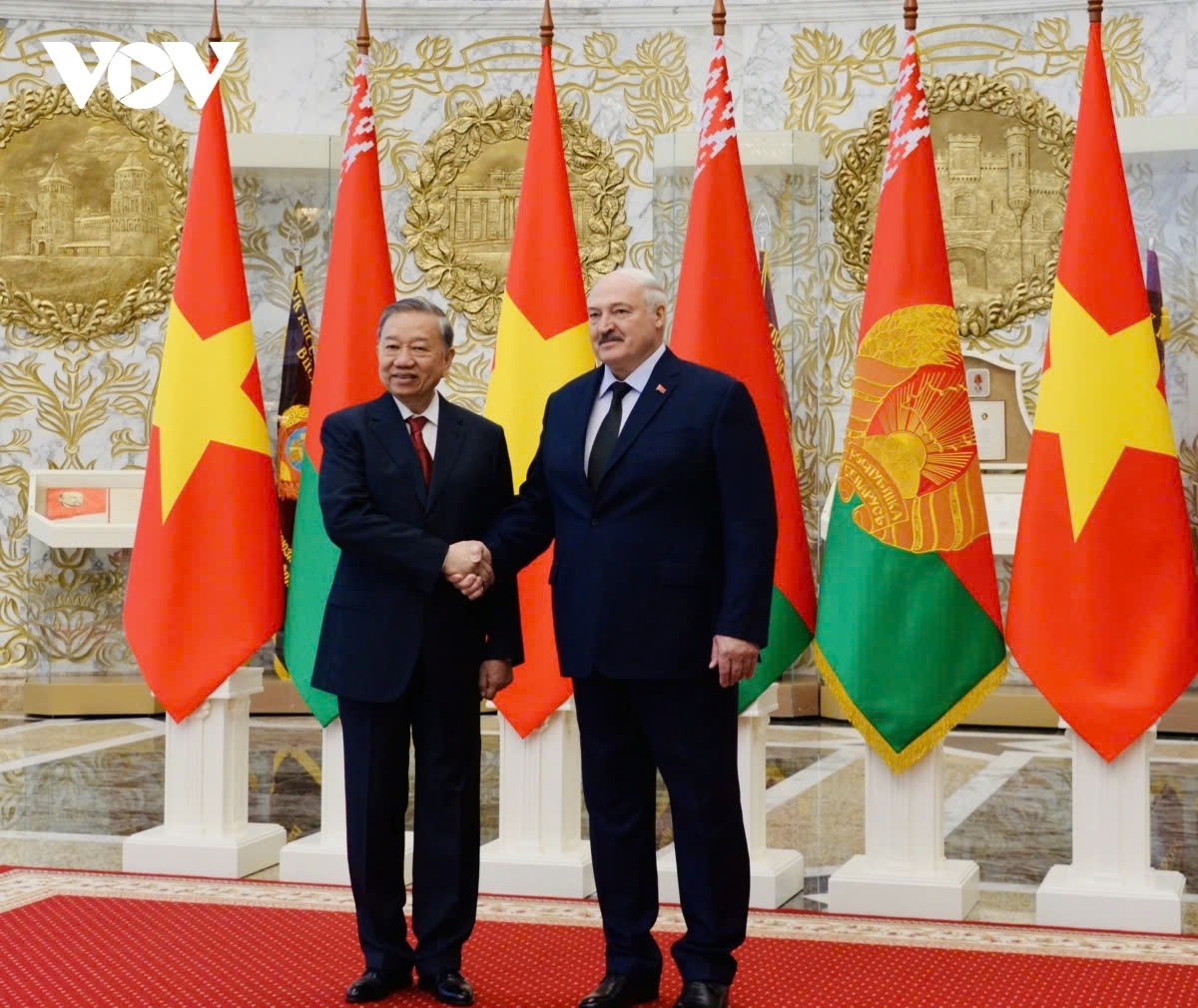 Tổng Bí thư Tô Lâm và Tổng thống Belarus Aleksandr Lukashenko
